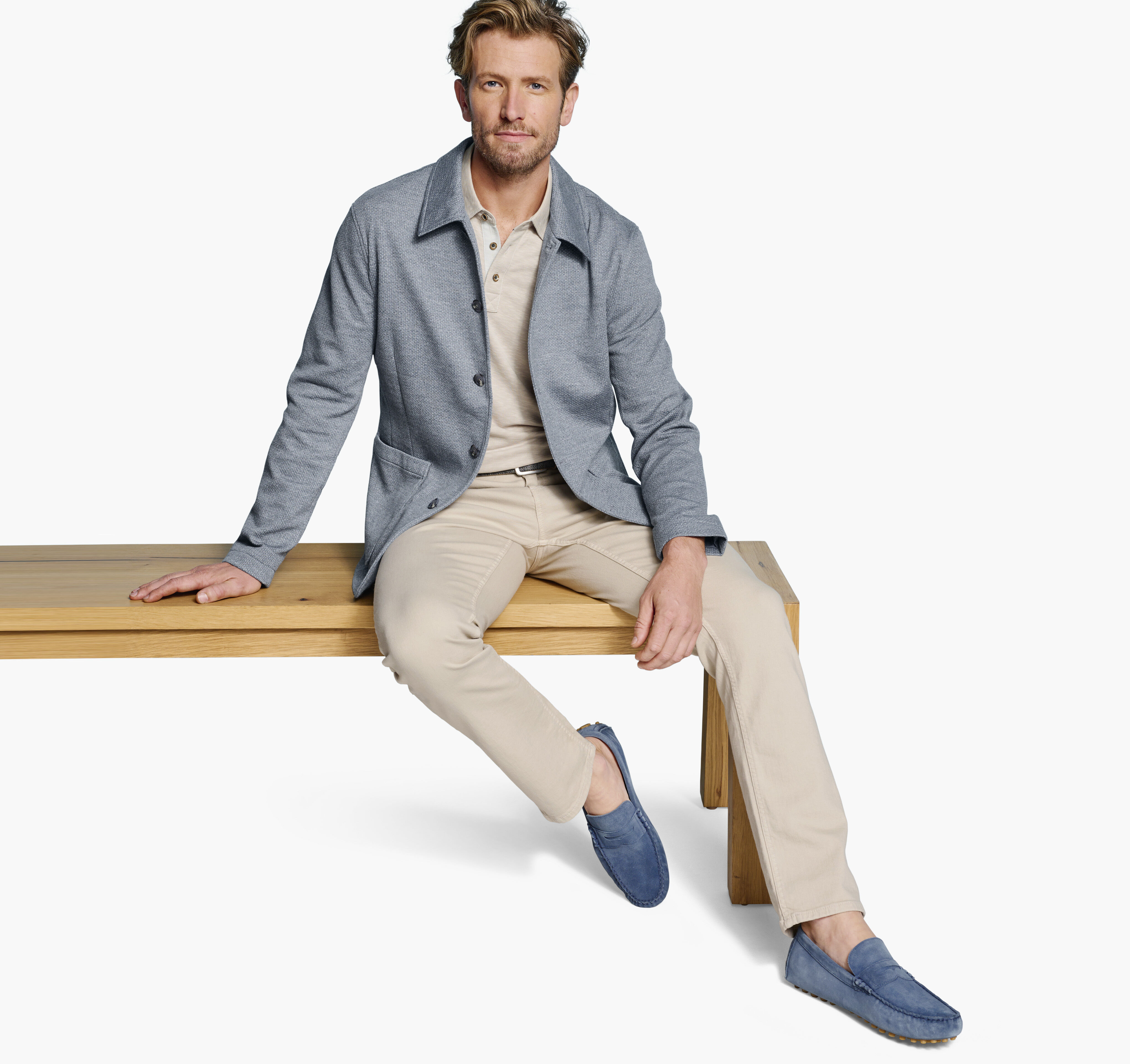 XC Flex® Knit Full-Button Blazer