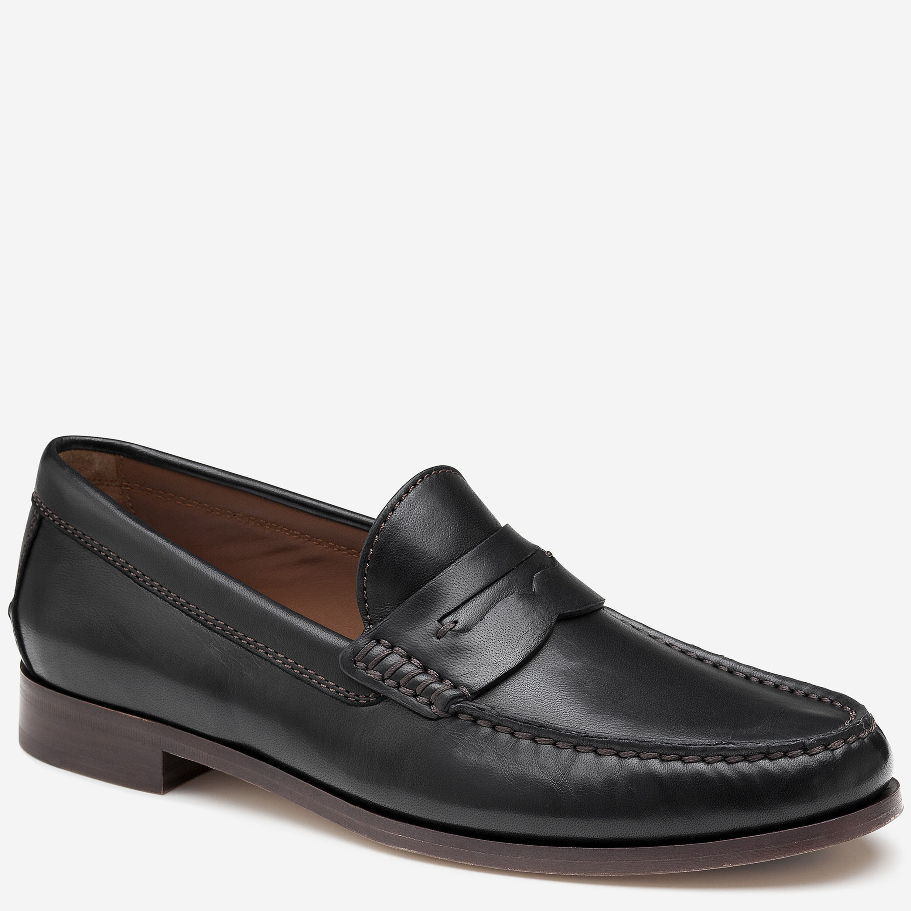 Mocassins Homme Johnston & Murphy En Cuir Noir - Taille US 10.5 - Occasion, Style Loafers élégant