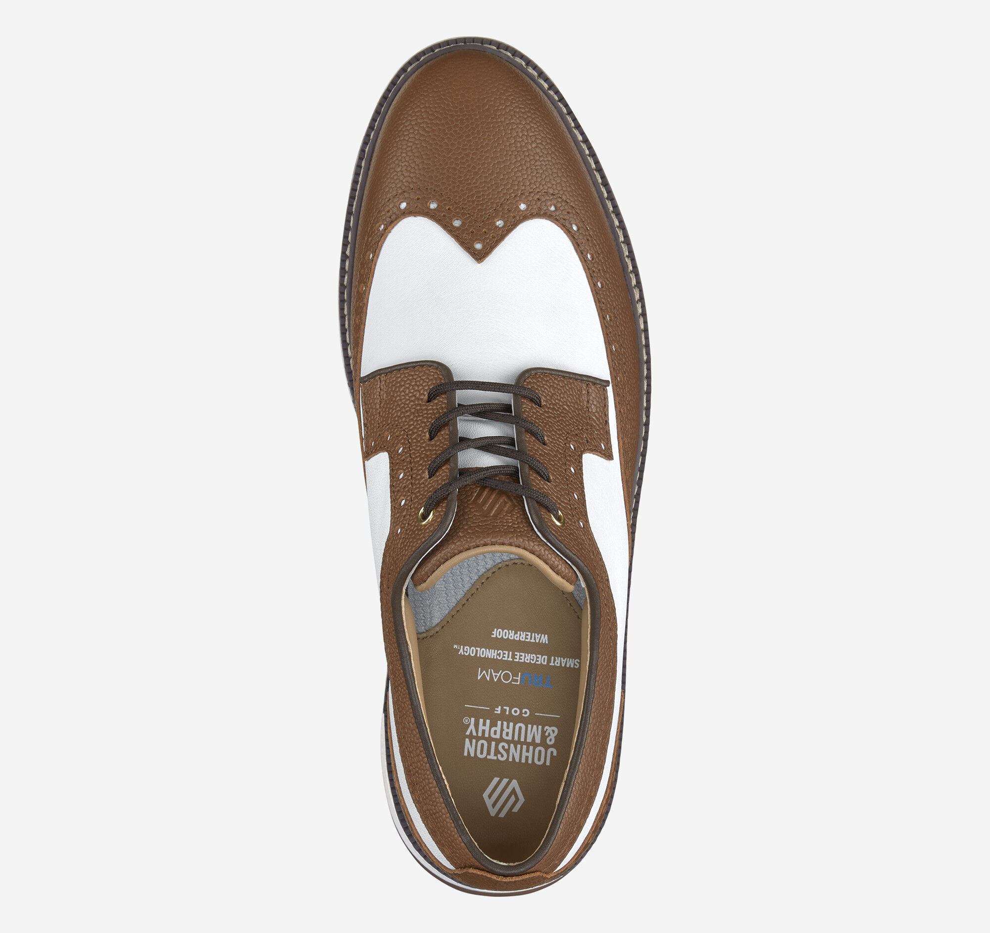 Men's Upton GL3 Luxe Golf Hybrid in Tan/White Waterproof Scotch