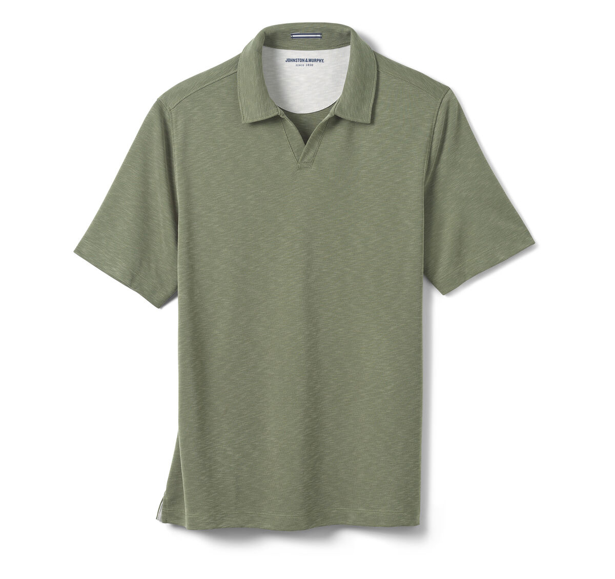 Vintage Slub V-Neck Polo image number null