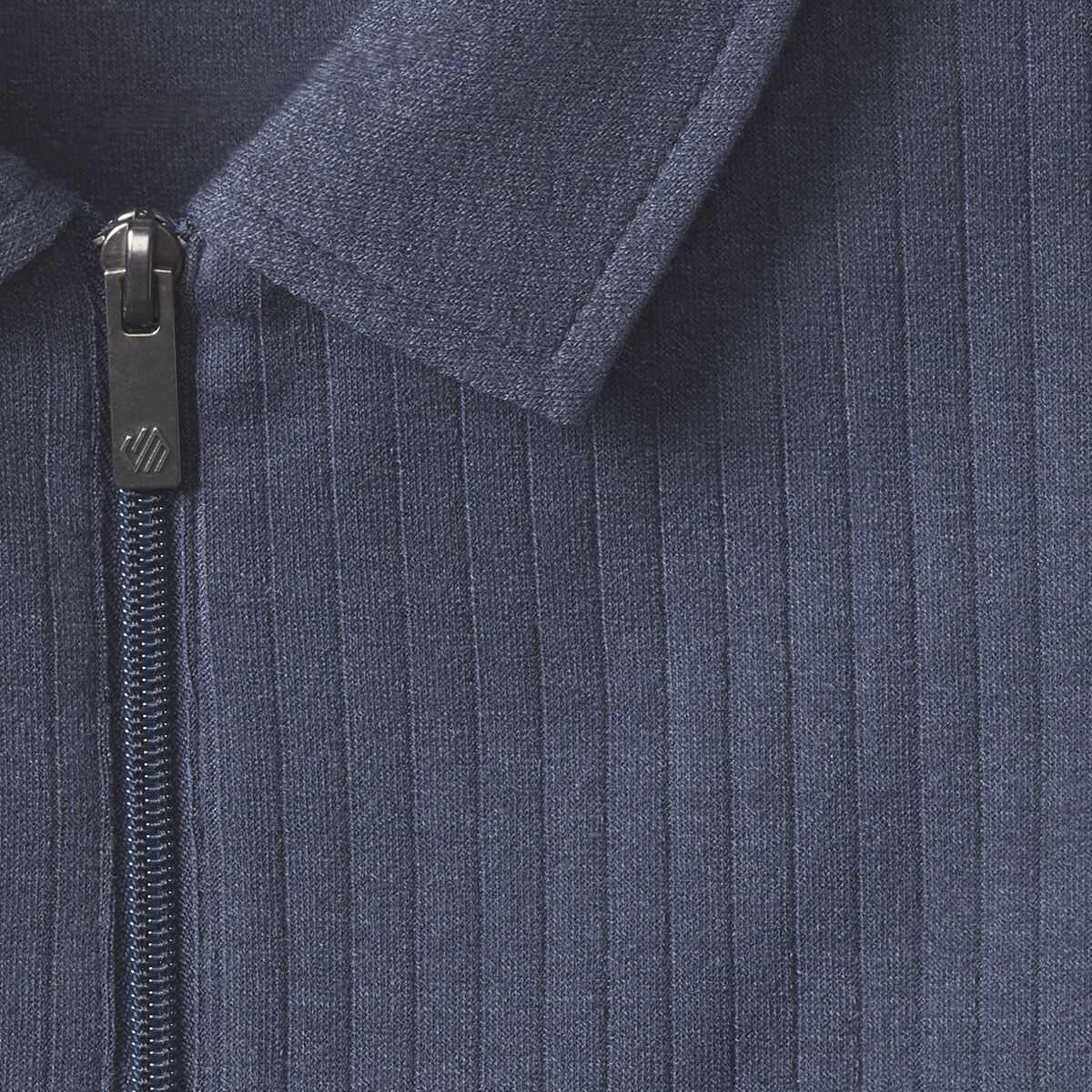 Finn Ribbed Zip Polo image number null