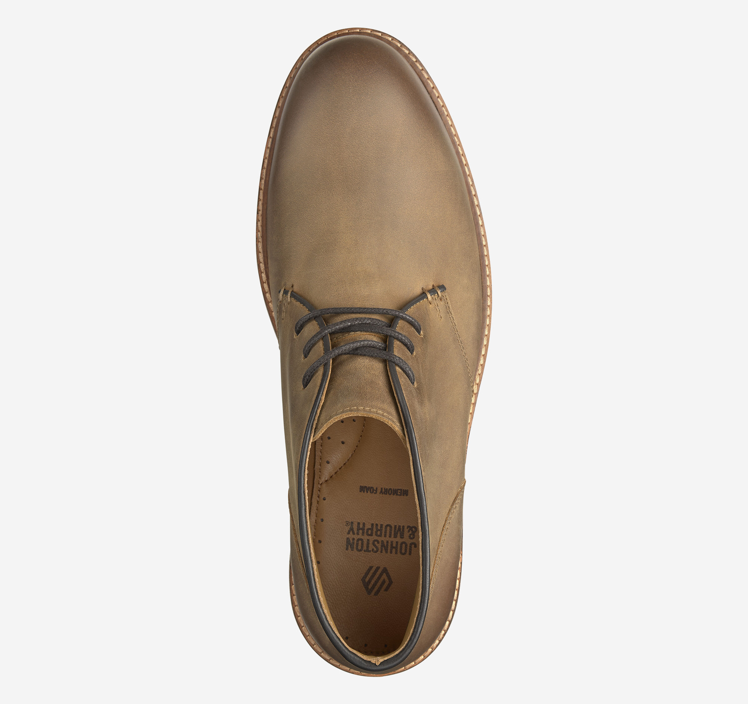 NEW JOHNSTON & MURPHY CALDER CHUKKA BROWN OILED FULL GRAIN LEATHER Men 8 M Johnston & Murphy Calder Chukka Plain Toe Boots, Brown  main image 3