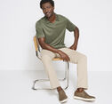Vintage Slub V-Neck Polo image number null