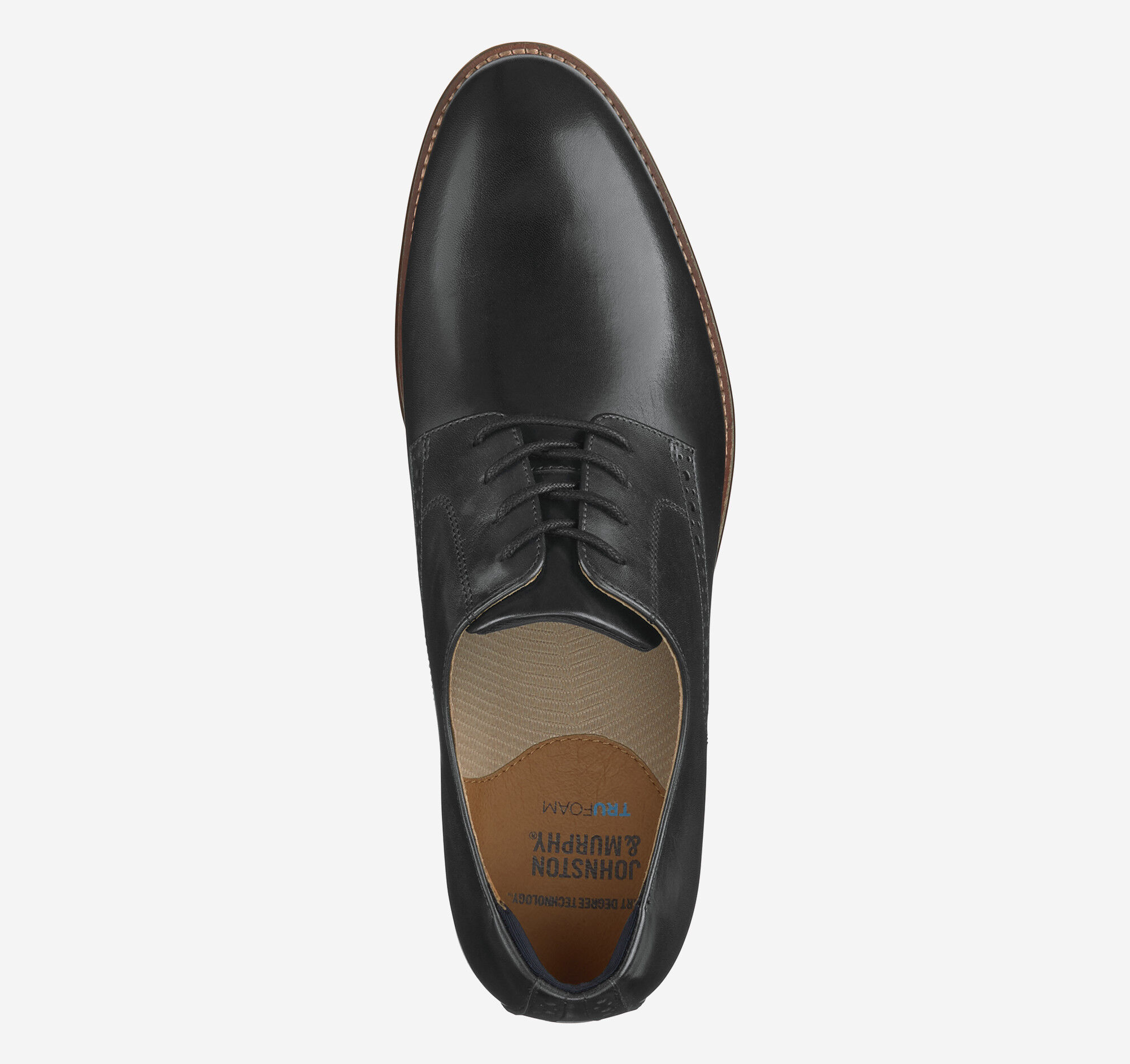 Men's Conard 2.0 Plain Toe in Black Full Grain | Johnston