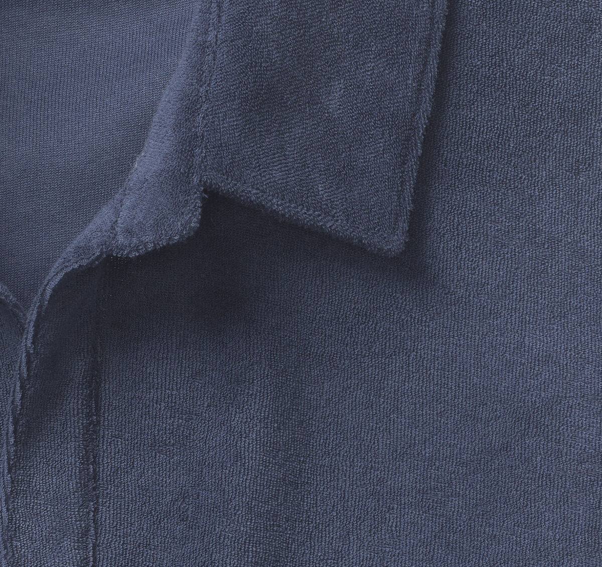 Terry Open Collar Polo image number null