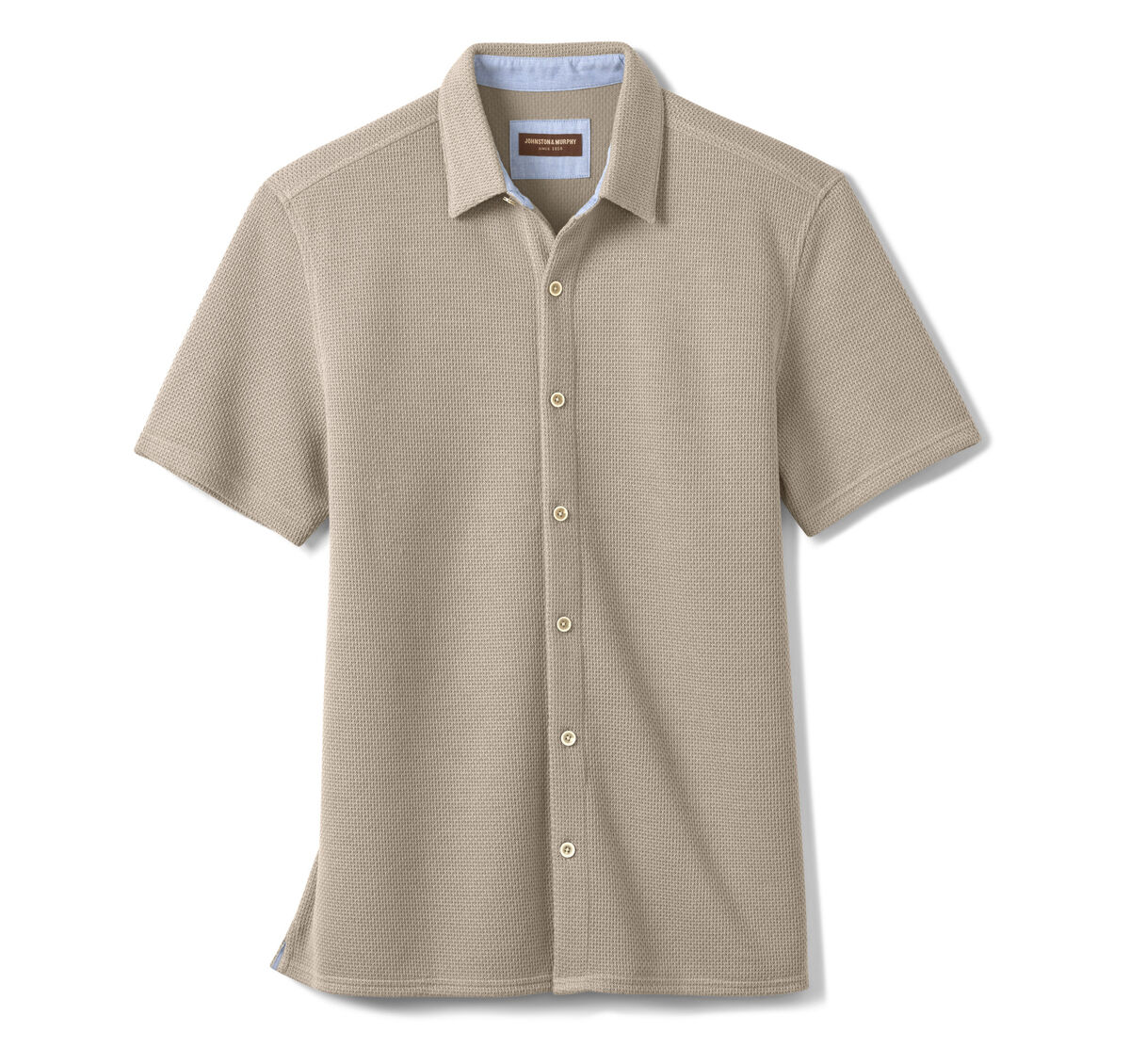 Linden Textured Short-Sleeve Shirt image number null
