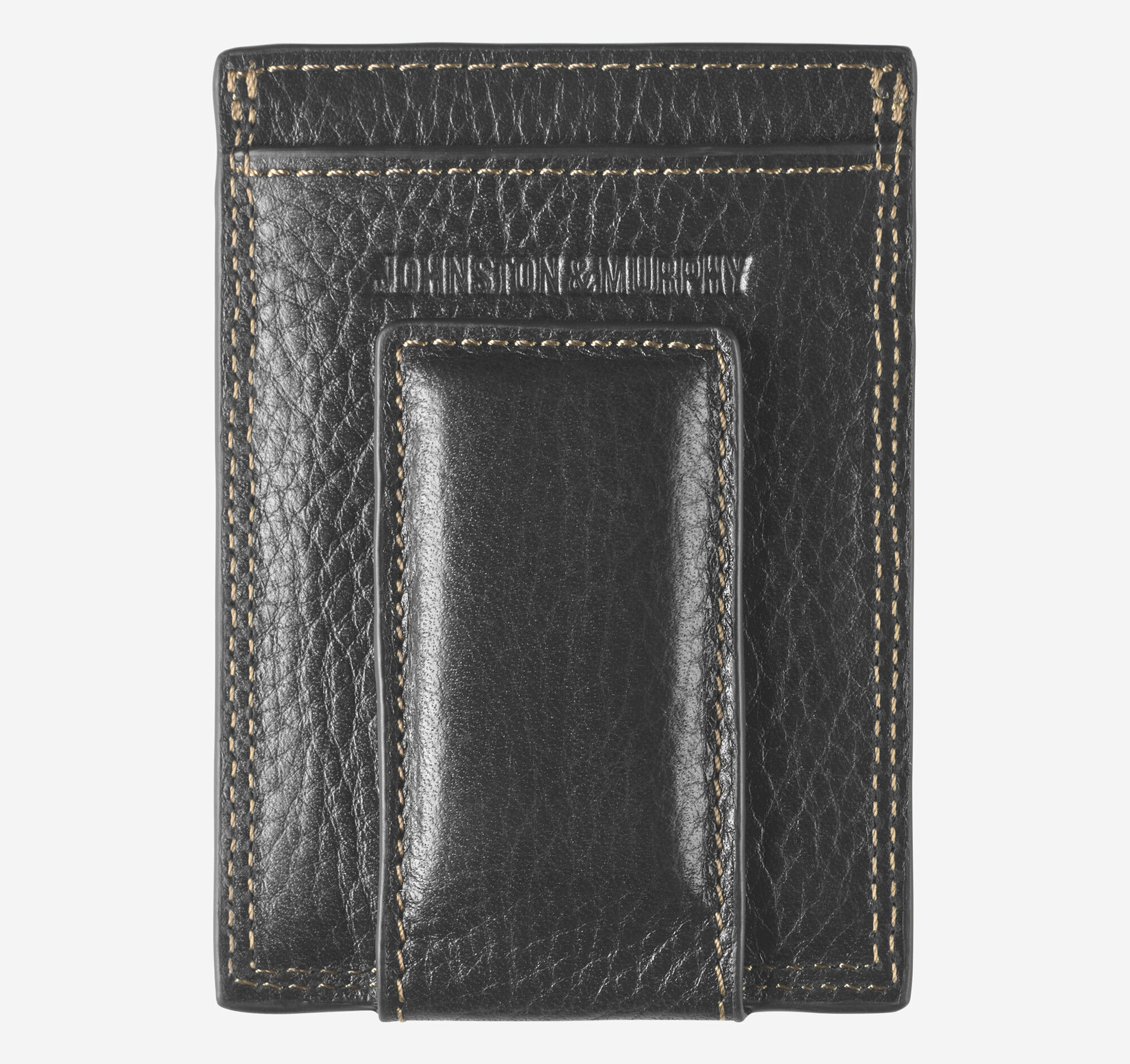 Men's Double-Contrast Stitch Front Pocket Wallet | Johnston & Murphy