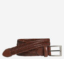 Stretch Leather Braided Belt image number null