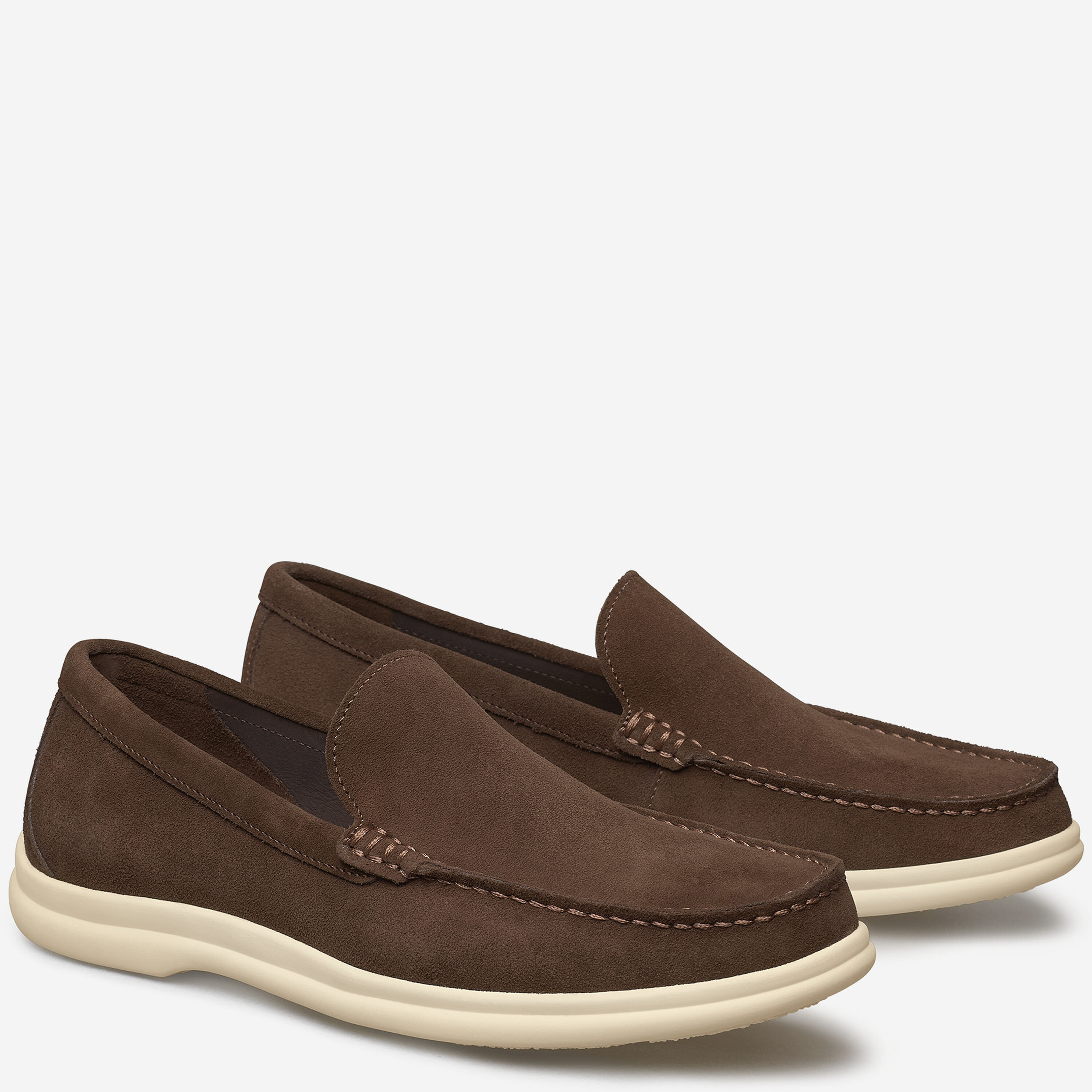 Men’s Shoes – Johnston & Murphy 1901 Brown Suede Loafers | Size 12M | New in Box Men main image 4