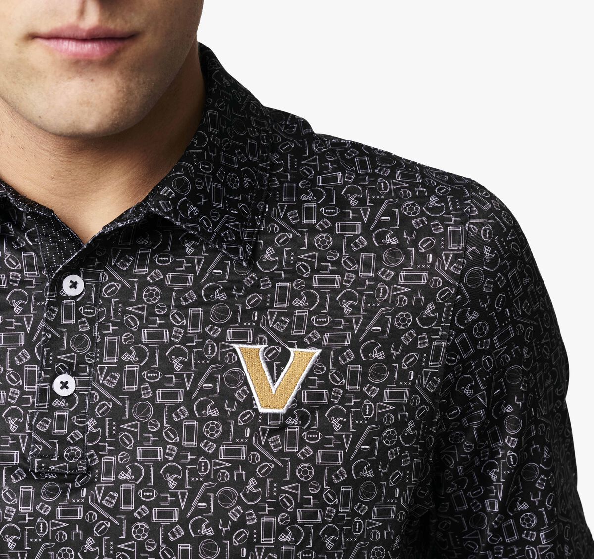 Collegiate XC+&shy;&trade; Multi Sport Print Polo image number null