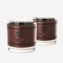  Jack Daniel’s x J&M 175th Leather-Wrapped Rocks Glass Set image number null