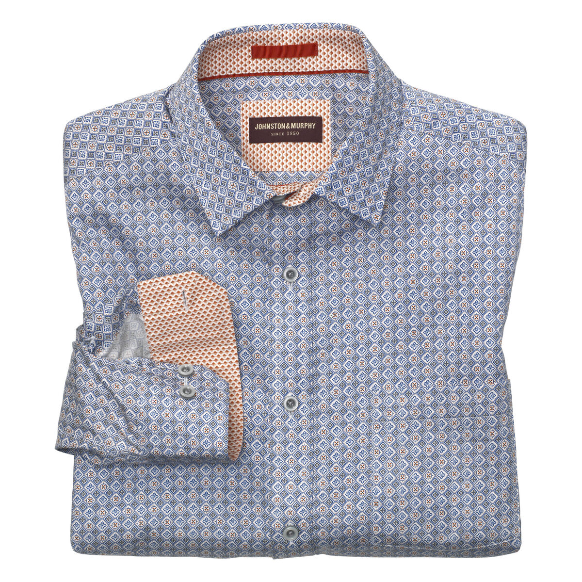 Stamp Tiles Print Shirt image number null