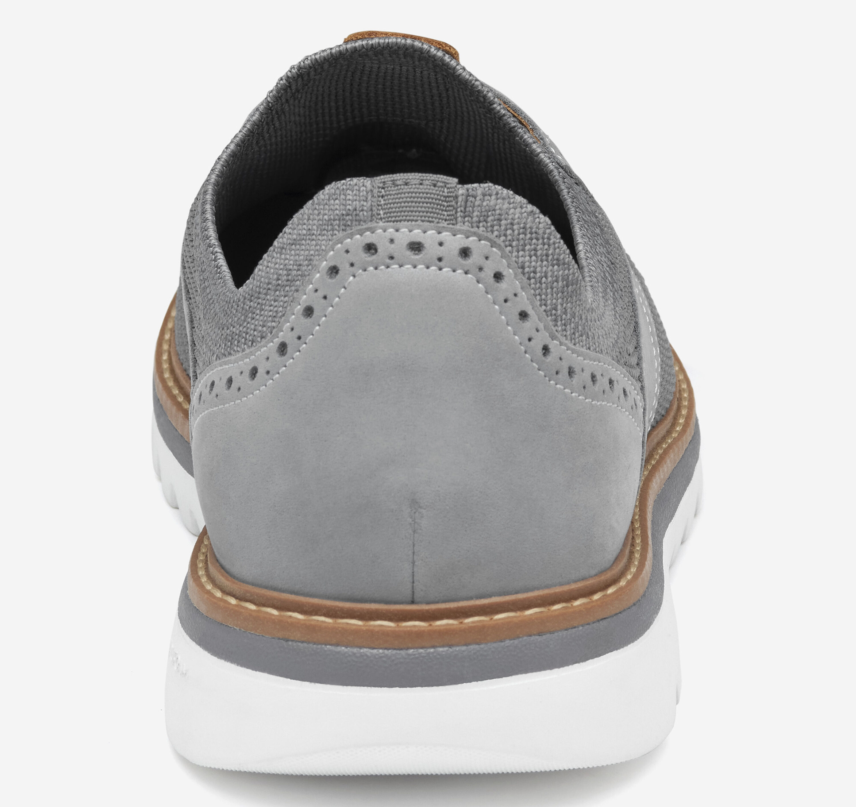 Johnston & Murphy Mens Grey Nubuck and Brown Leather Saddle Oxfords 10 M Italy Johnston & Murphy Heritage Saddle Oxfords Shoes Mens Size 9  main image 2