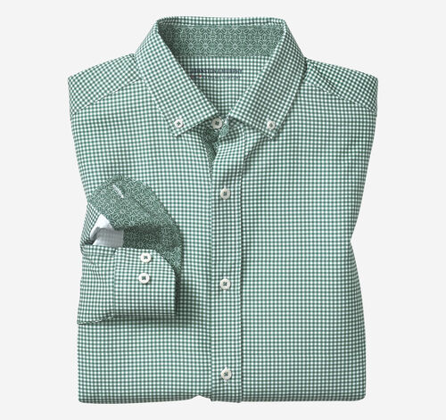 Game Day XC4&reg; Long-Sleeve Gingham Shirt - Green