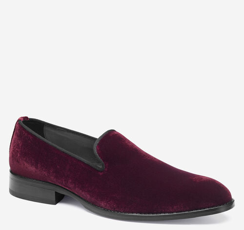 Gavney Slip-On Loafer - Burgundy Velvet