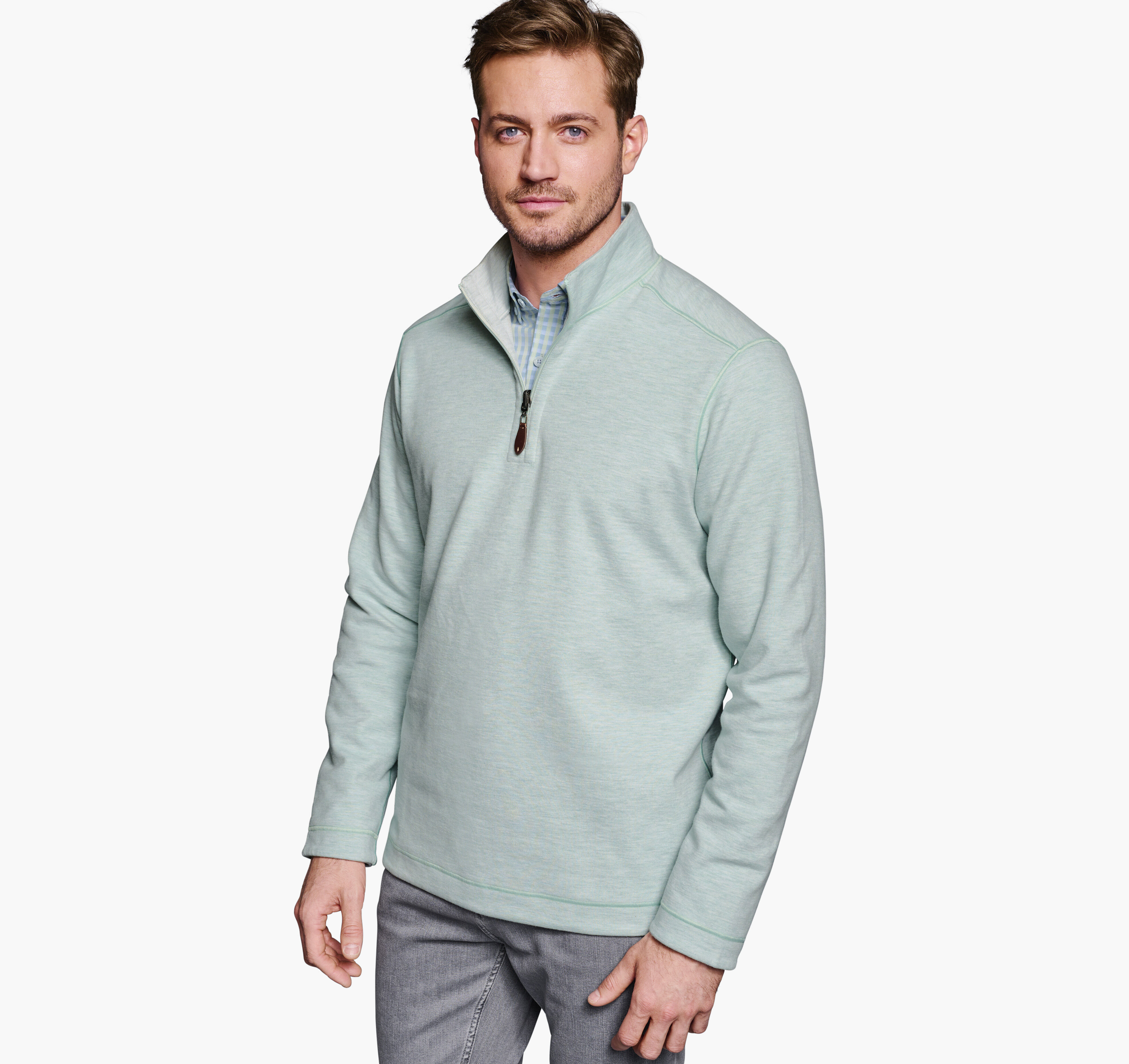 Reversible Solid Quarter-Zip