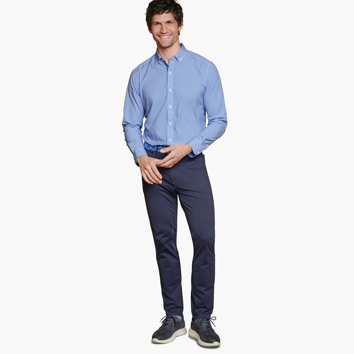 Game Day XC4® Long-Sleeve Gingham Shirt image number null