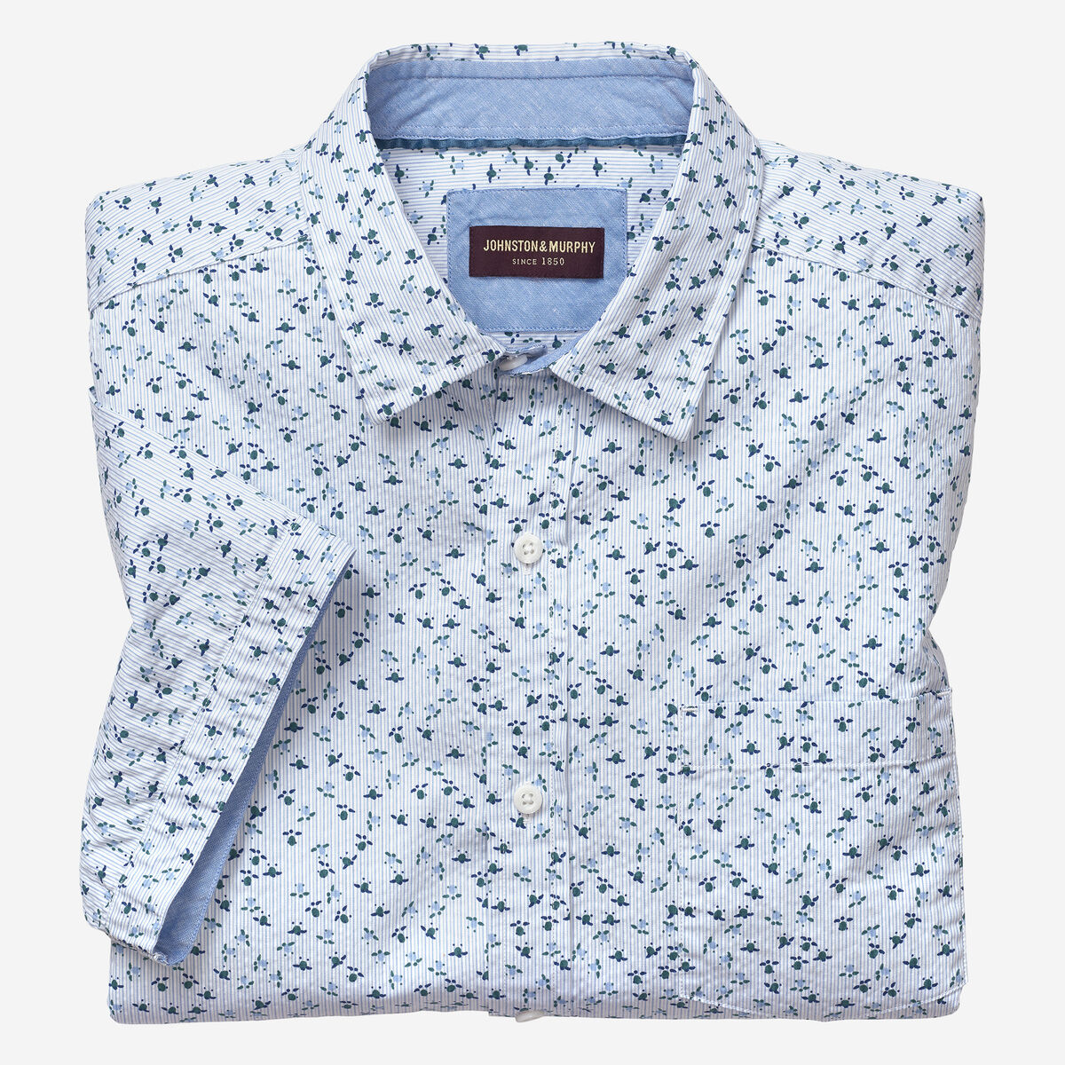 Washed Cotton Short-Sleeve Shirt image number null