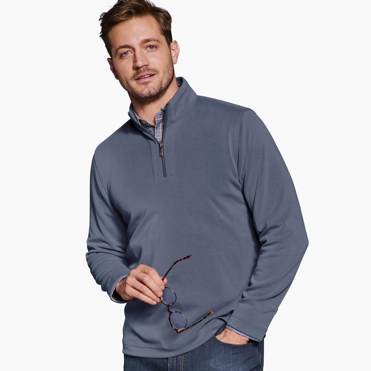 Vintage Washed Quarter-Zip image number null