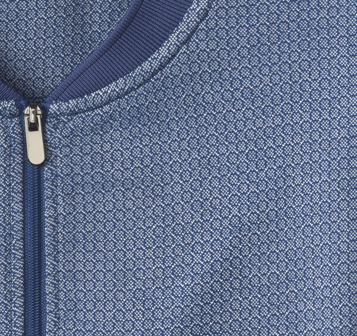 Jacquard Zip Polo image number null