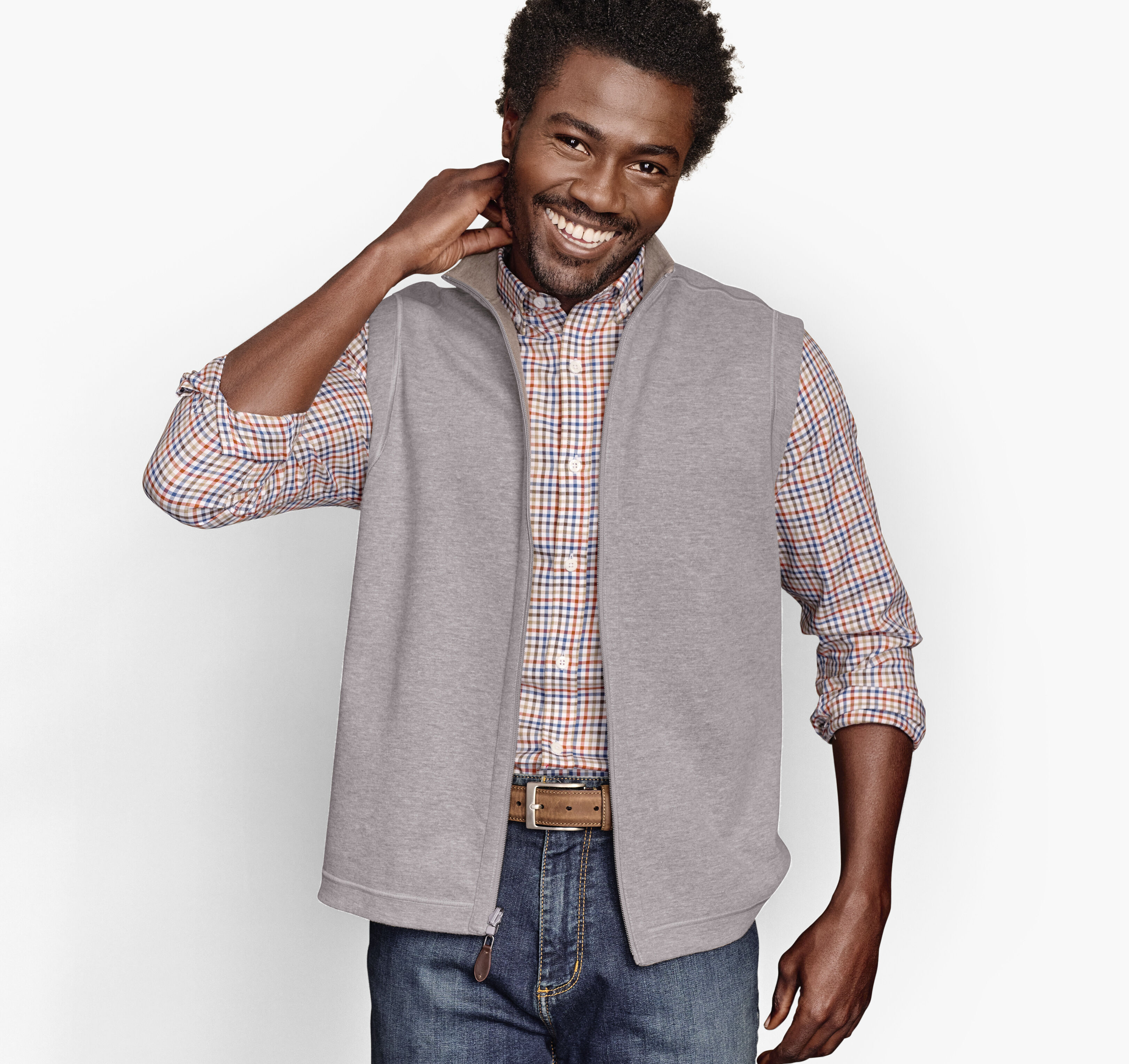 Men's Reversible Solid Vest | Johnston & Murphy