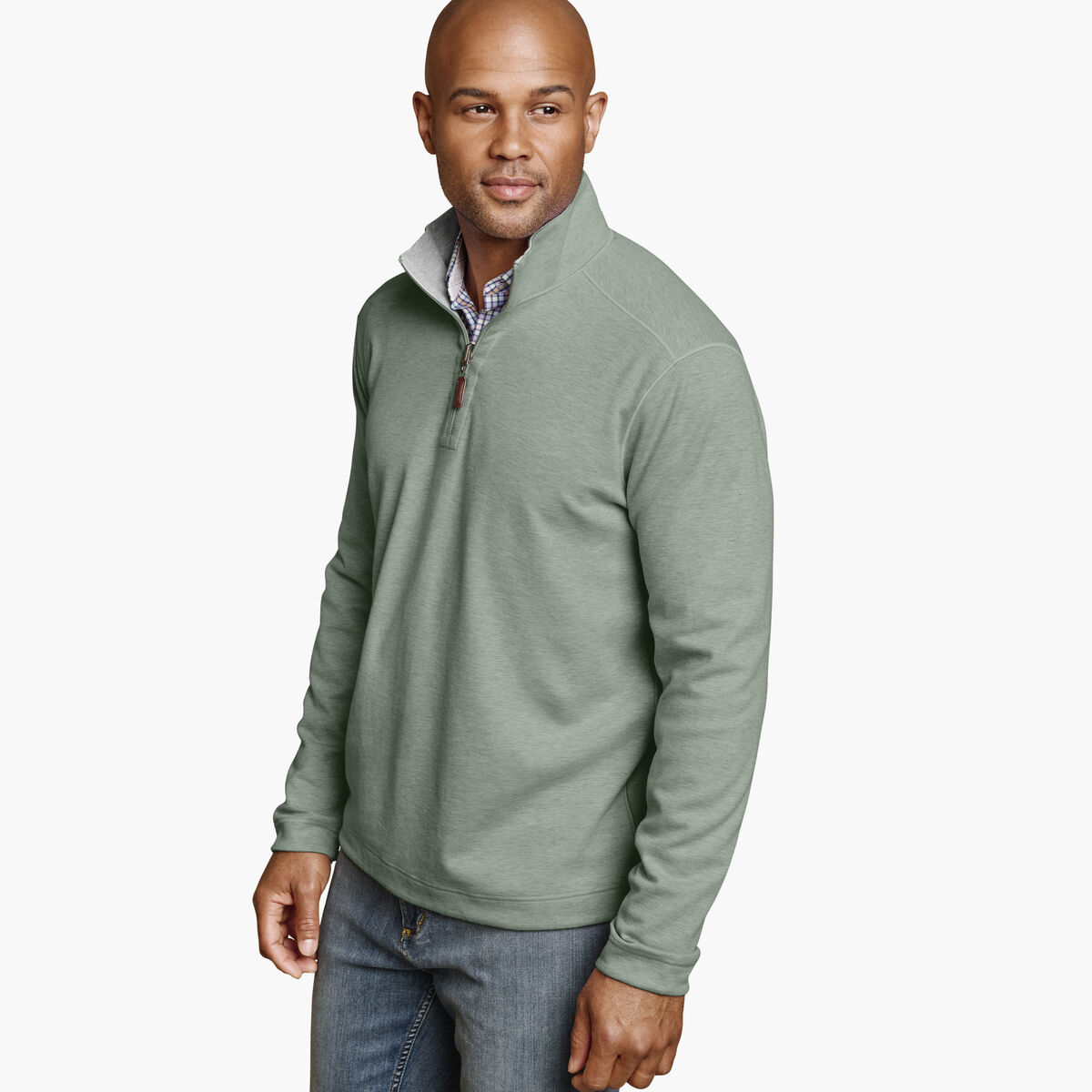 Icon Reversible Solid Quarter-Zip image number null