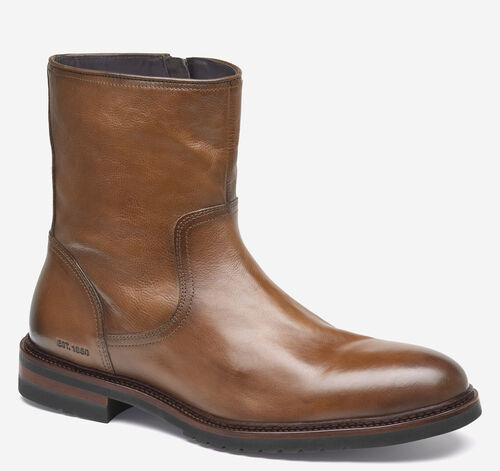 Hartford Pull-Up Boot - Tan Italian Full-Grain Leather