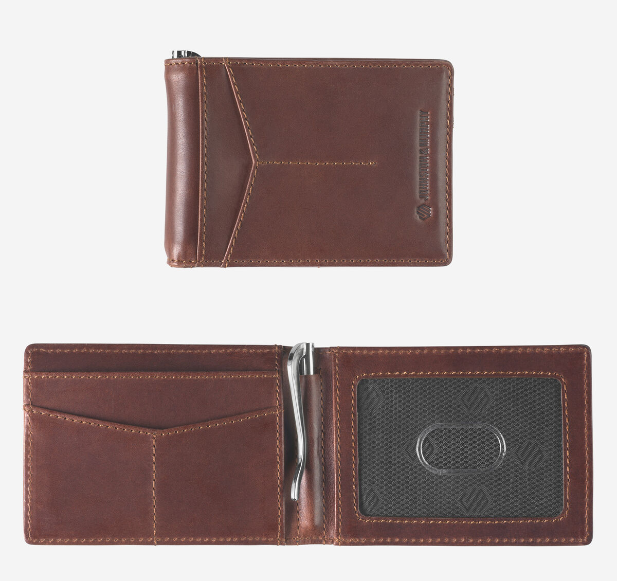 Grant Bifold Money-Clip Wallet image number null