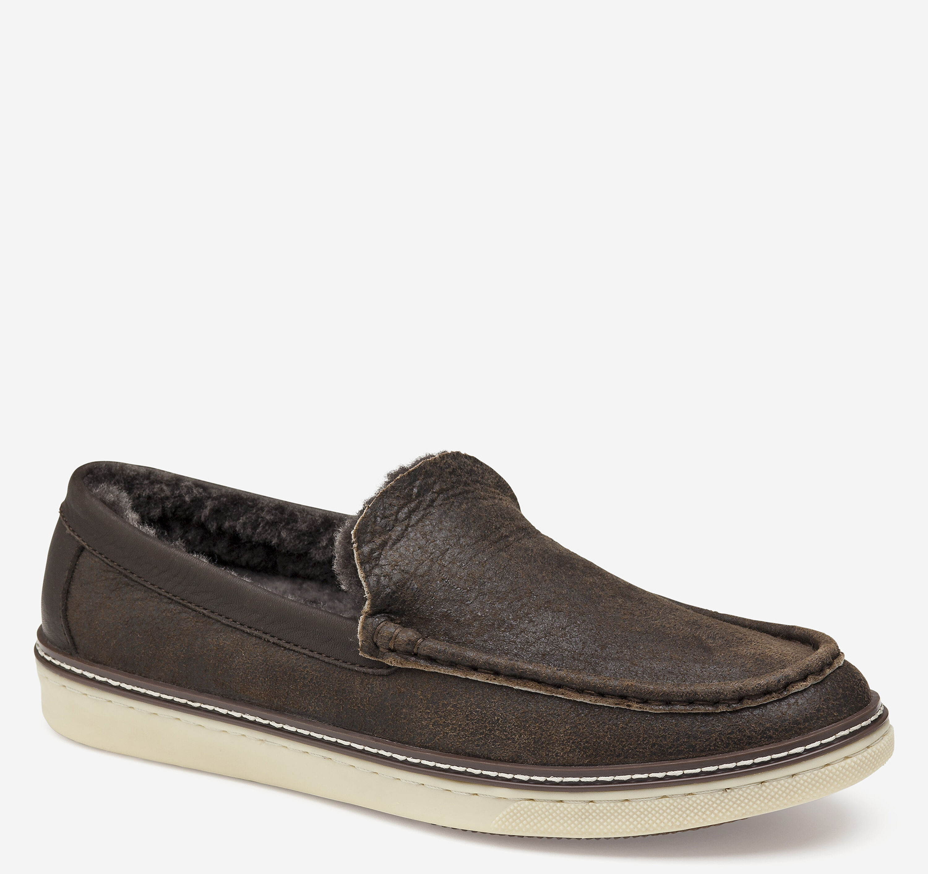 Johnston & Murphy McGuffey Loafer‎ Black Leather Sheepskin Slip On Size 11 M Men Johnston & Murphy Slip - On Casual Shoes for Men for sale - eBay main image 2