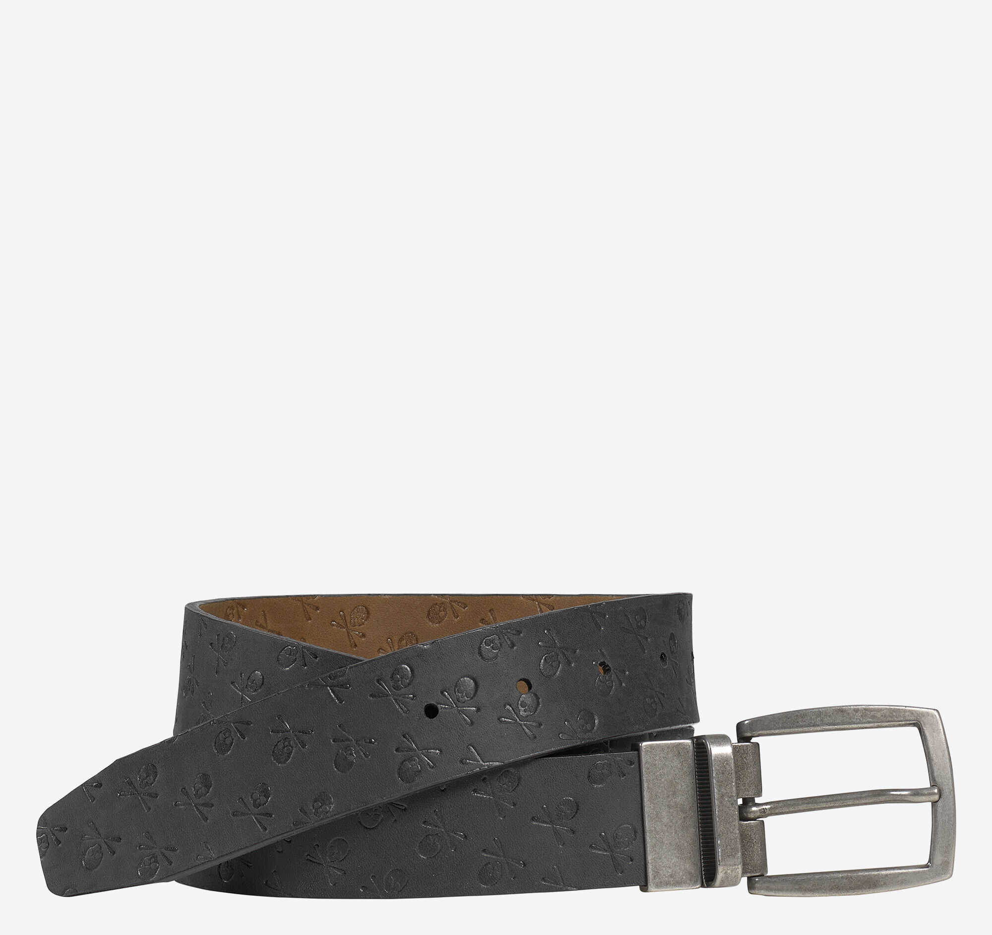 Outlet Shopping Men's Casual Oiled Leather Belt Johnston & Murphymens