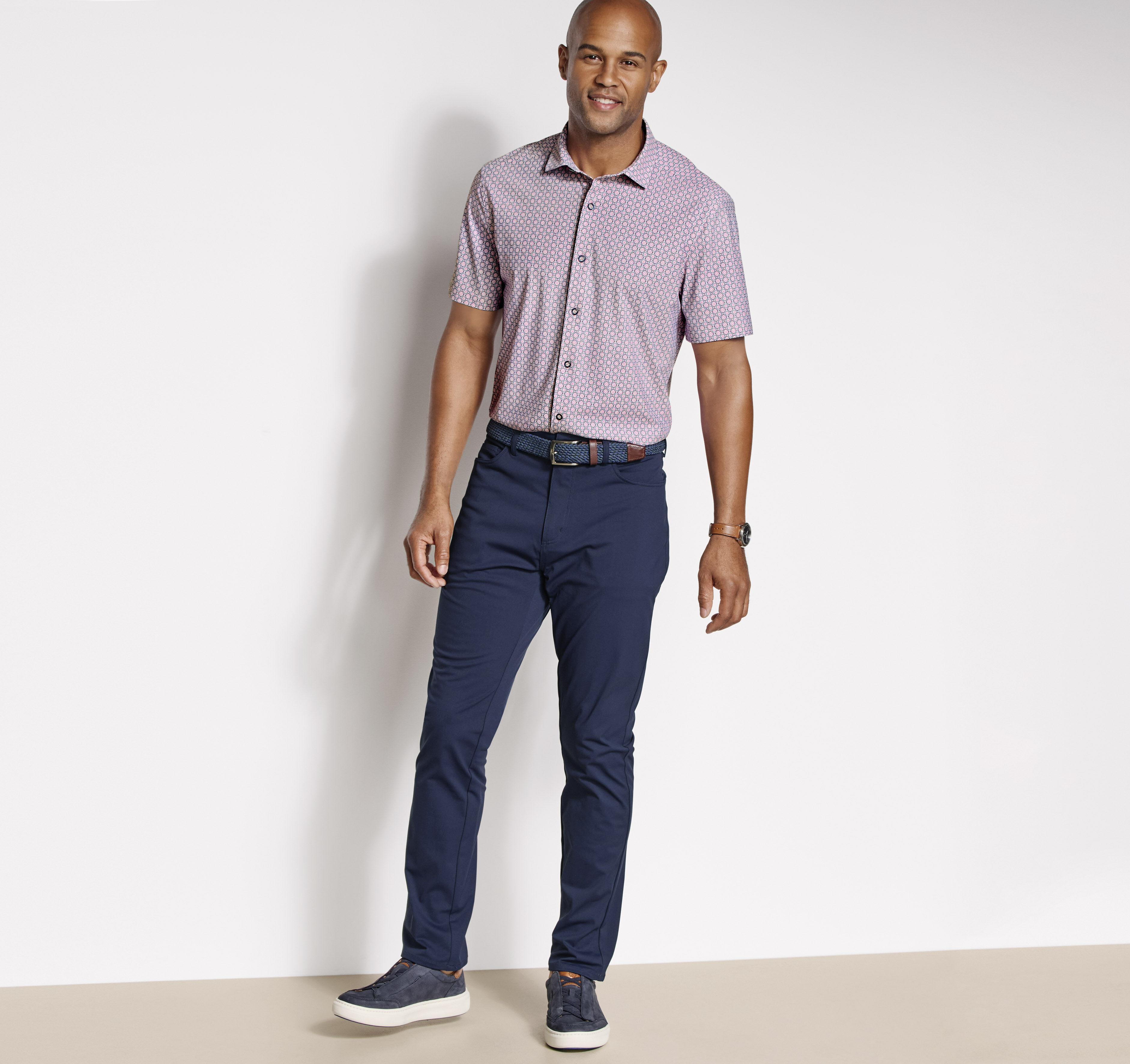 XC+™ Motion Short-Sleeve Print Knit Shirt