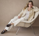 Eyelash Button-Front Jacket image number null