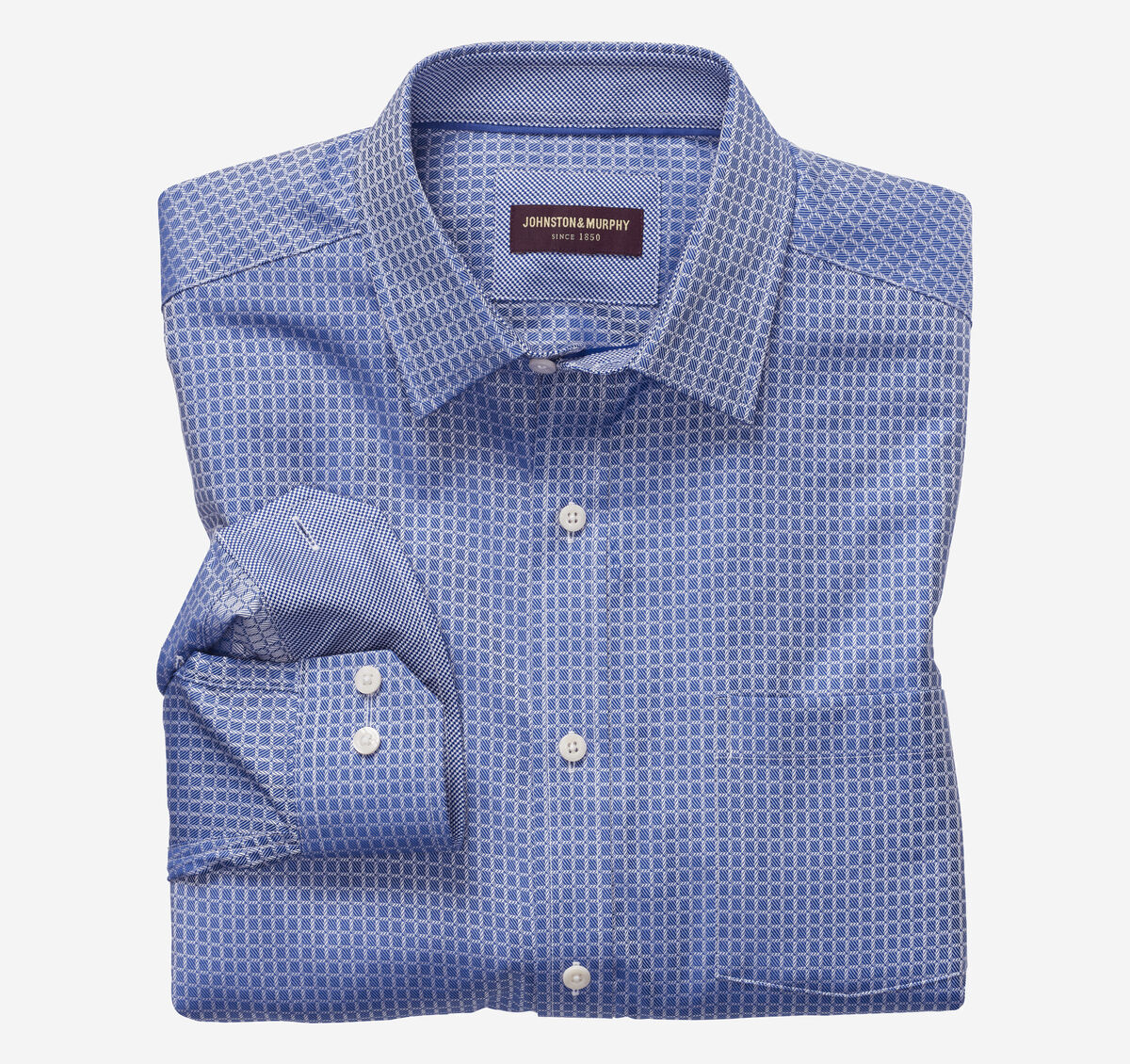 blue grid dress shirt WR Blue Grid Check Spd Dress Shirt, Blue / 18 1/2 x 32/33