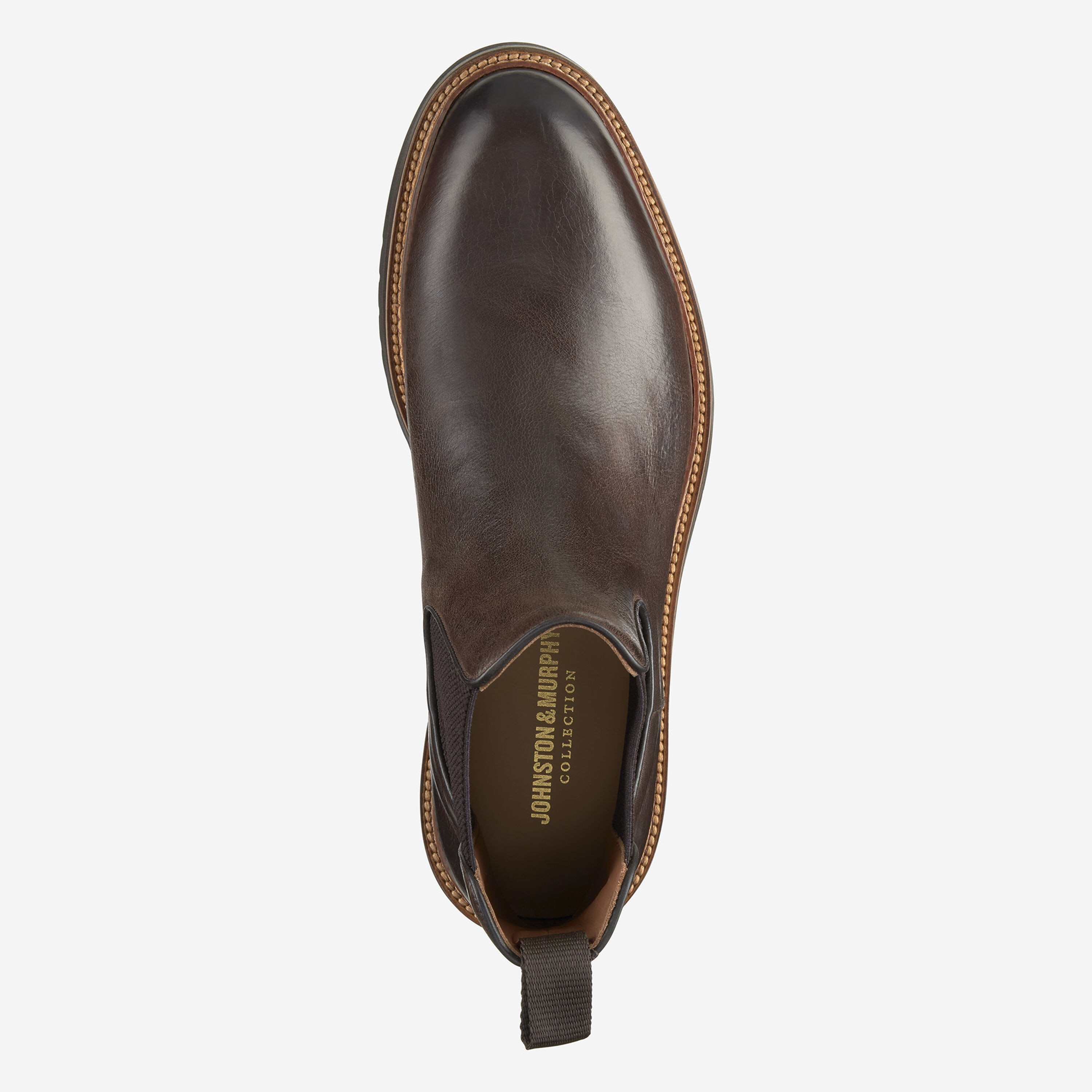 Johnston & Murphy Leather Boots Men\'s 8.5 Vintage Brown Suede Trim Men main image 3