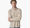 Quincy Ribbed Long-Sleeve Polo image number null