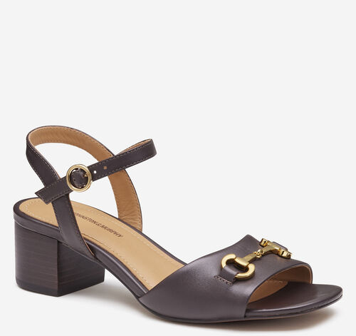 Edith Bit Sandal - Dark Brown Glove Leather