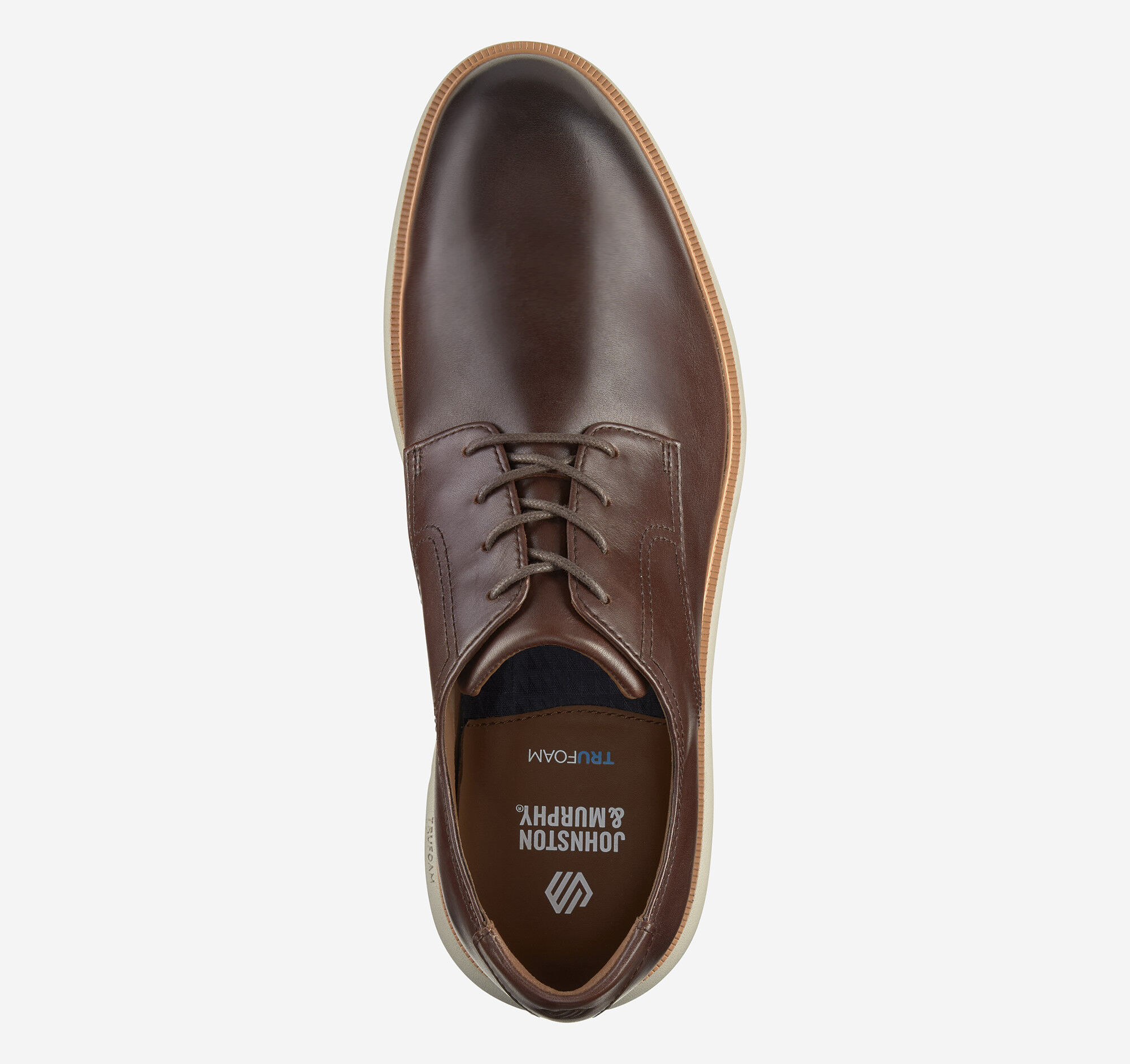 Men's Larkin Plain Toe in Mahogany Italian Calfskin | Johnston
