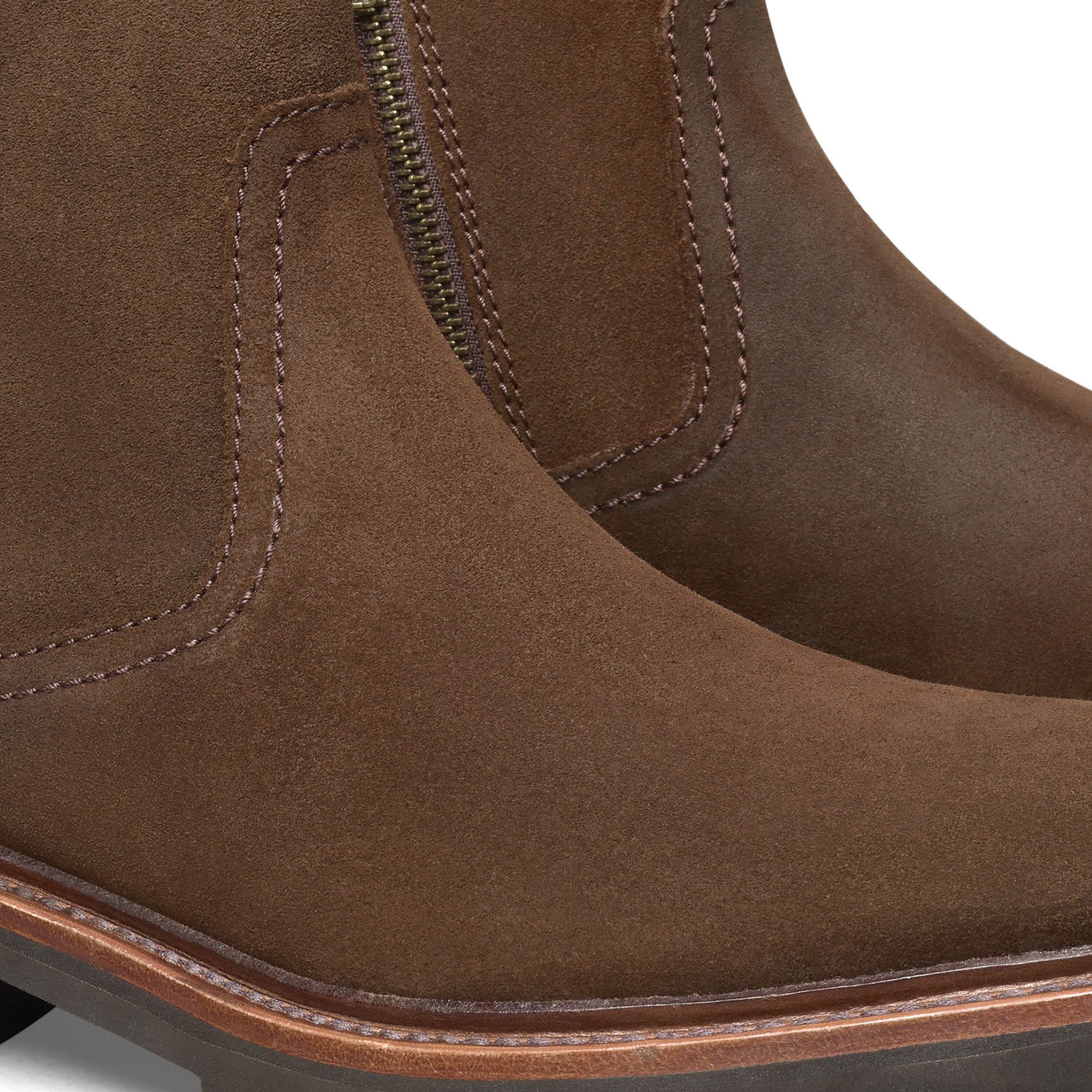 Johnston & Murphy Waxed English Suede Zip Boot US 9.5 MDudley Lug-Sole Boots Men main image 4