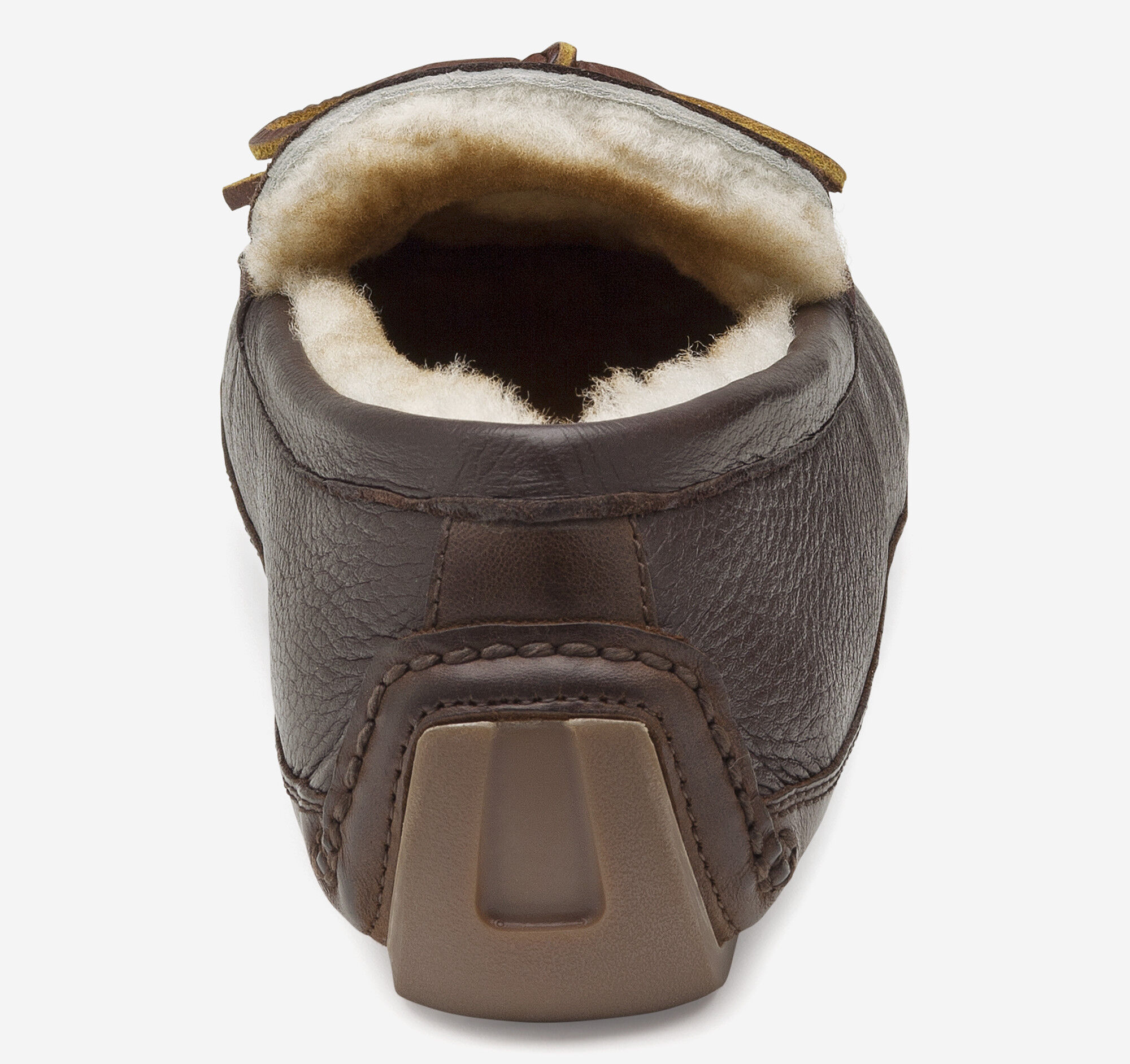 Men's Grant Moc Slip-On in Dark Brown Norwegian Elk/Shearling