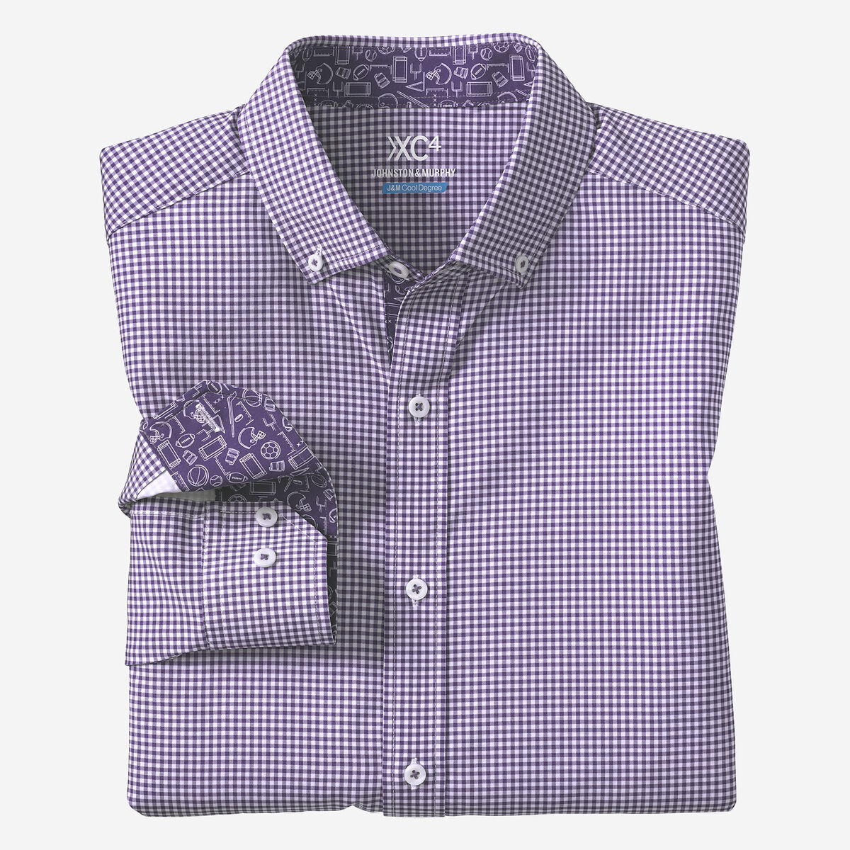 Game Day XC4® Long-Sleeve Gingham Shirt image number null