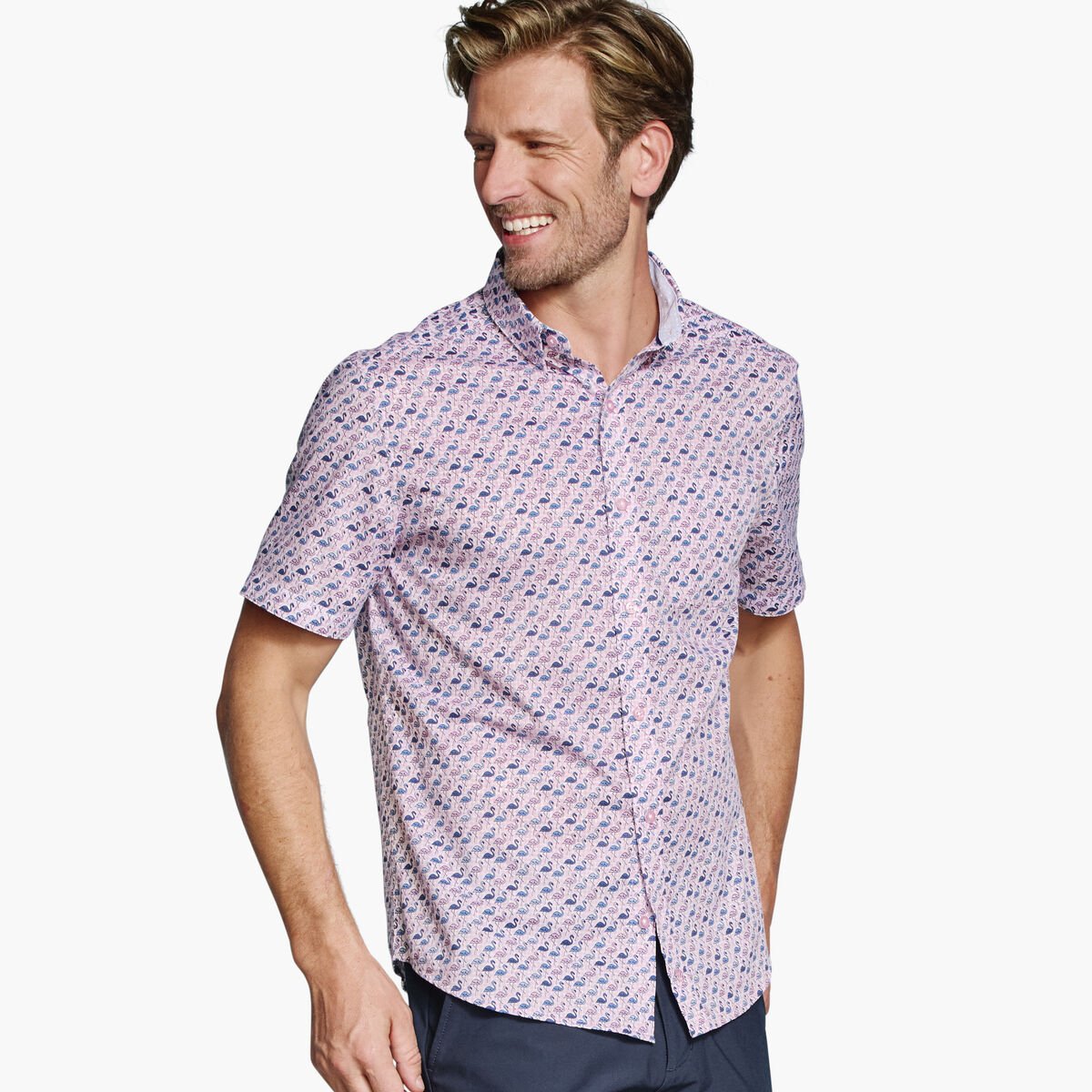 Logan Printed Short-Sleeve Shirt image number null
