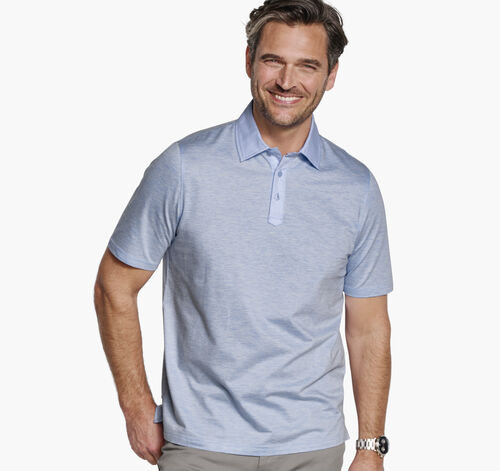 Conrad Oxford Polo - Light Blue