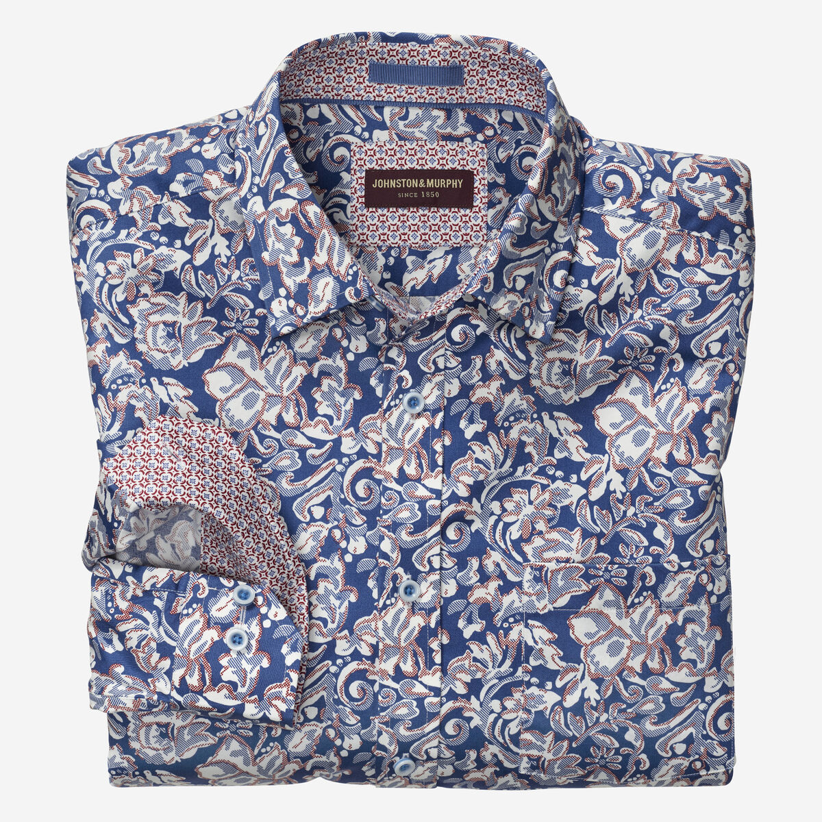 Floral Scroll Print Shirt image number null