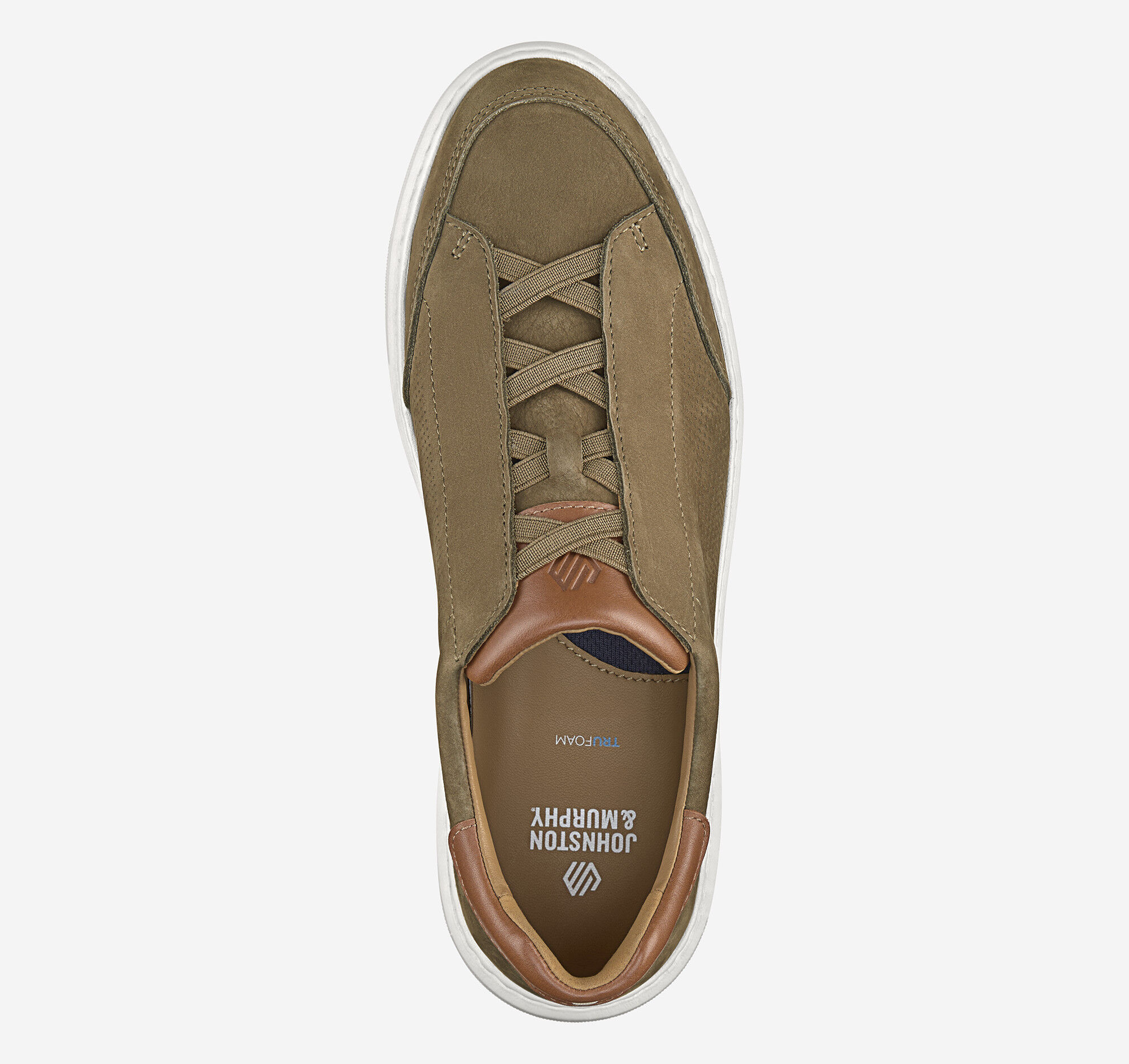 Men's Anders Stretch Lace-to-Toe Slip-On in Taupe Nubuck