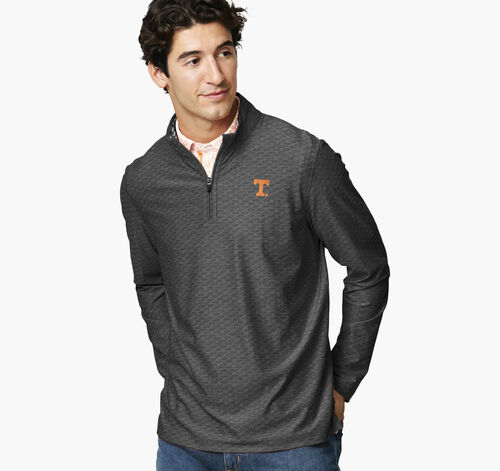 Collegiate XC+&trade; State Print Quarter-Zip - University of Tennessee - Black