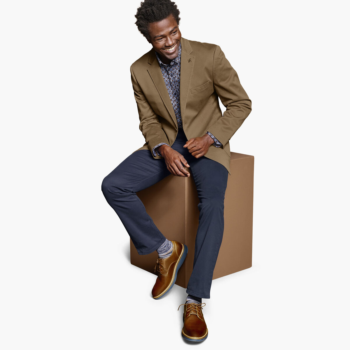 Washed Cotton Blazer image number null