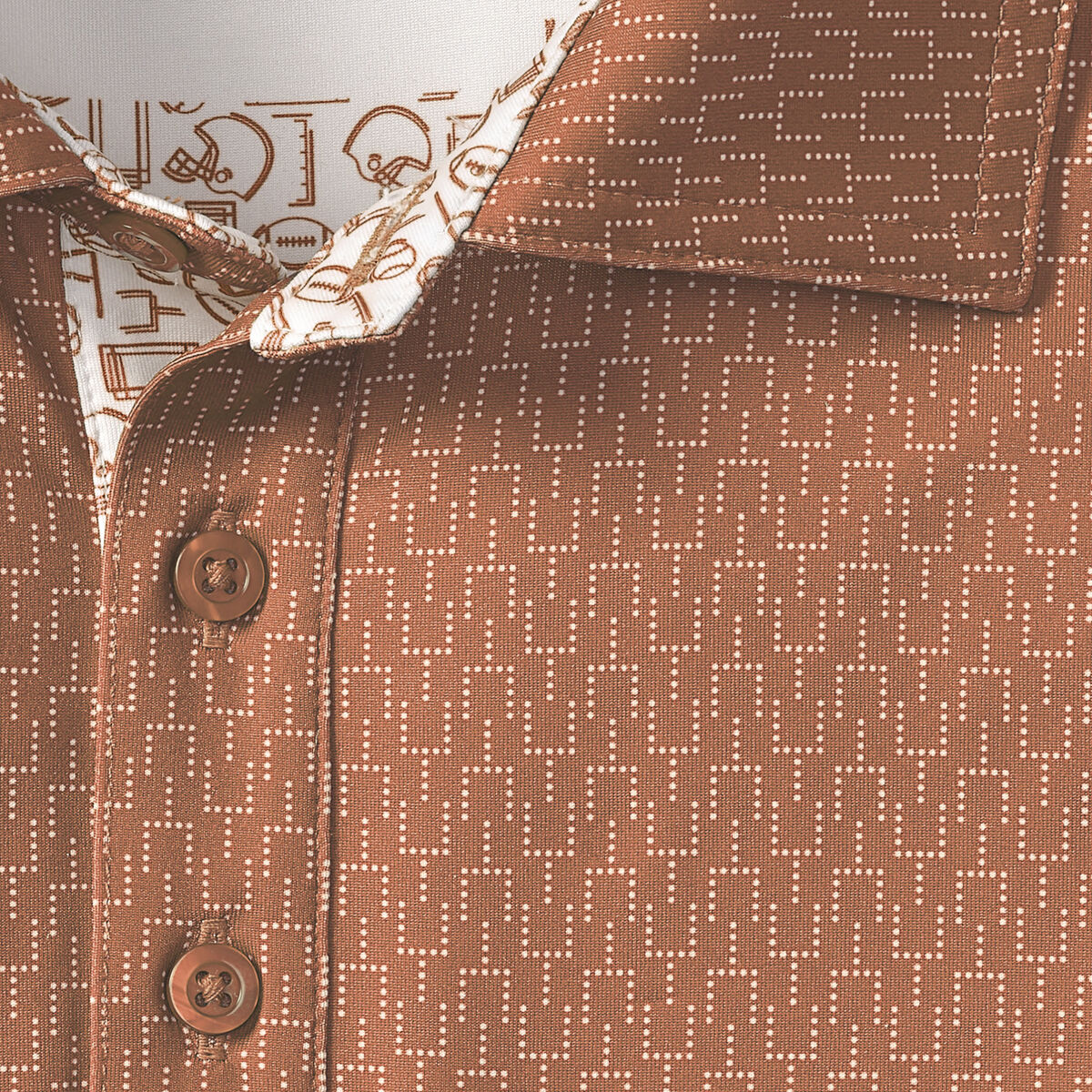 Game Day XC4® Goal Post Print Polo image number null