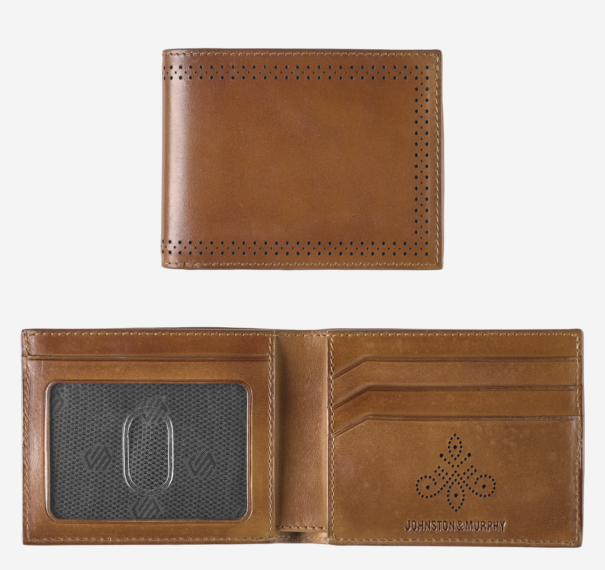 Men's Hudson Perforated Billfold | Johnston & Murphy