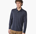 Quincy Ribbed Long-Sleeve Polo image number null