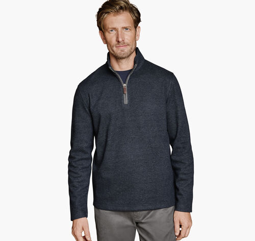 Brushed Quarter-Zip - Navy